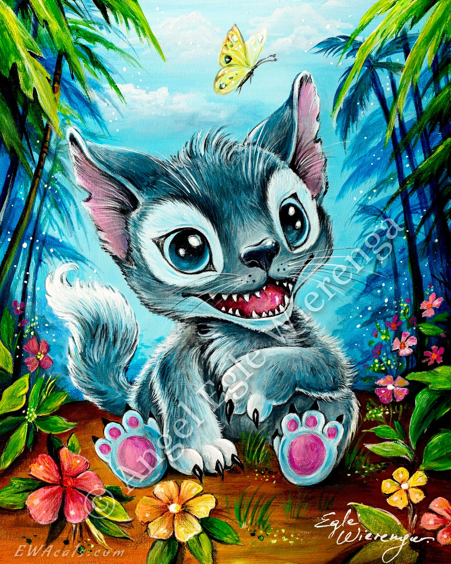 Original Painting "Kitty Stitch"