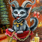 Art Print "Kitty Krampus"