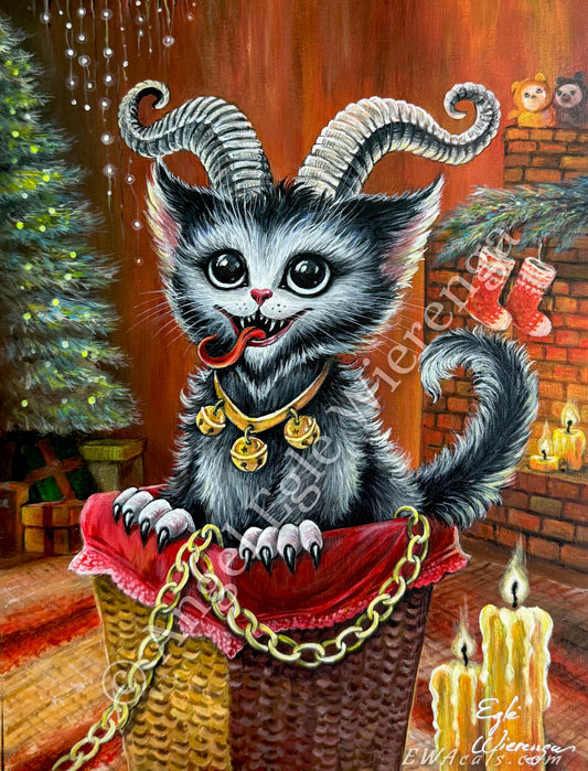 Art Print "Kitty Krampus"