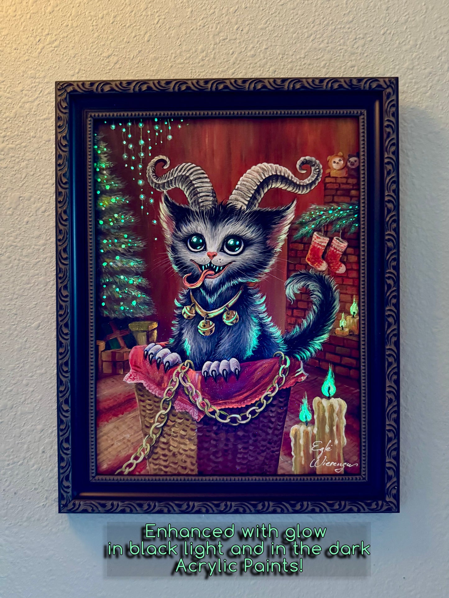 Original Painting "Kitty Krampus"