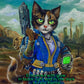SUPREME MASTER CANVAS  "Lucy Cat" Inspired by Fallout, Limited to 5!