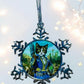 ORNAMENT 3"x 3" Silver Snowflake "Lucy Cat" (Image on both sides)