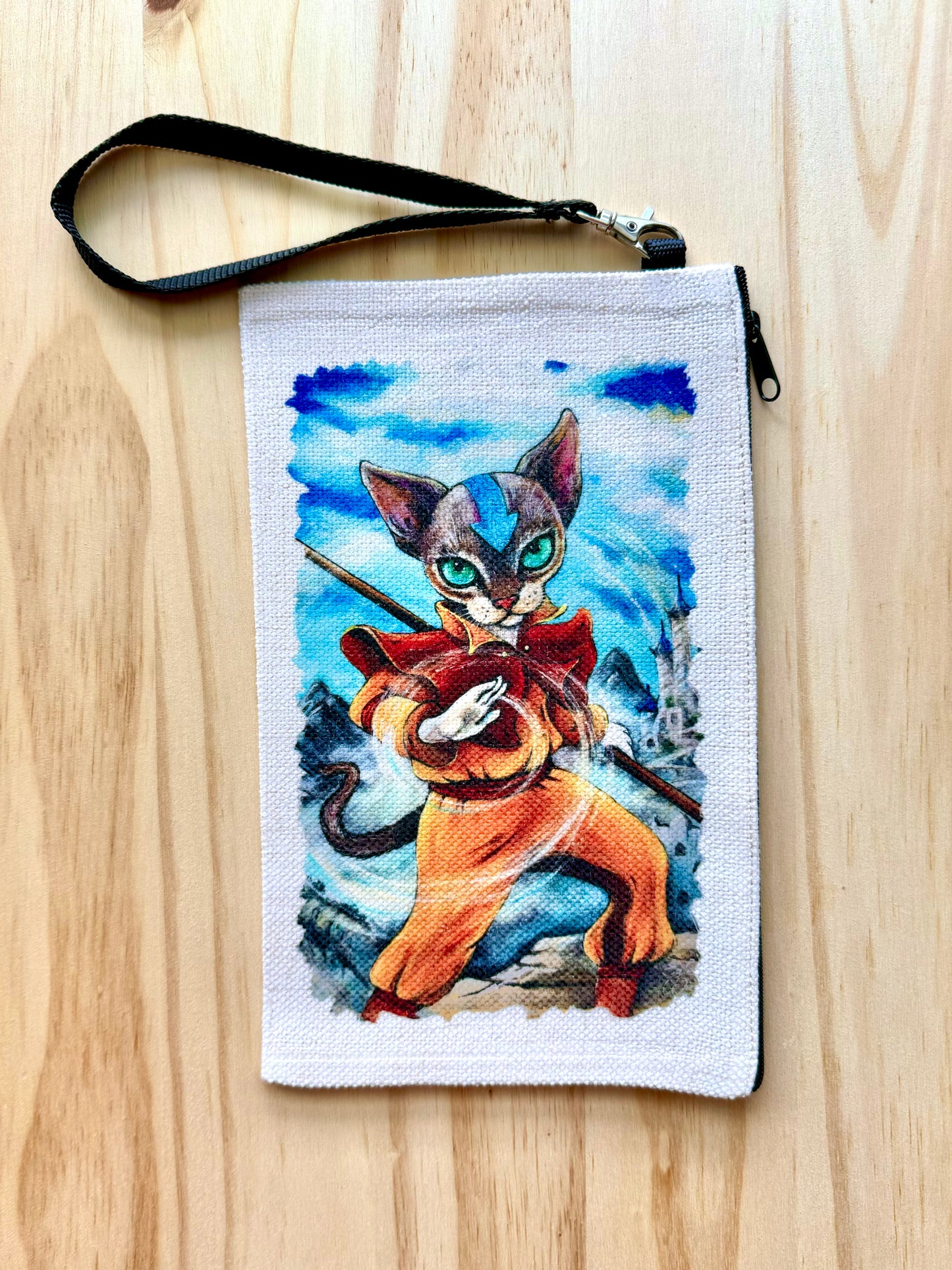 Linen Wallet "Kitty Aang"