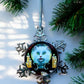 ORNAMENT 3"x 3" Silver Snowflake "Meowdame Leota" (Image on both sides)