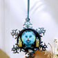 ORNAMENT 3"x 3" Silver Snowflake "Meowdame Leota" (Image on both sides)