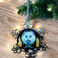 ORNAMENT 3"x 3" Silver Snowflake "Meowdame Leota" (Image on both sides)