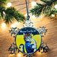 ORNAMENT 3"x 3" Silver Snowflake "Meow Can Do It!" (Image on both sides)