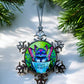 ORNAMENT 3"x 3" Silver Snowflake "Don't Worry" (Image on both sides)