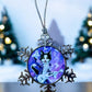 ORNAMENT 3"x 3" Silver Snowflake "Purr Purr Rain!"
