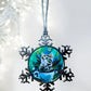ORNAMENT 3"x 3" Silver Snowflake "Chaise Your Dreams!"