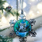 ORNAMENT 3"x 3" Silver Snowflake "Chaise Your Dreams!"
