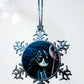 ORNAMENT 3"x 3" Silver Snowflake "Grumpy Vader"