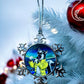 ORNAMENT 3"x 3" Silver Snowflake "I Meow To Break Free!"