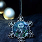 ORNAMENT 3"x 3" Silver Snowflake "BeetleCat" (Image on both sides)