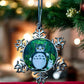 ORNAMENT 3"x 3" Silver Snowflake "Catoro's Shelter" (Image on both sides)