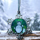 ORNAMENT 3"x 3" Silver Snowflake "Catoro's Shelter" (Image on both sides)
