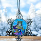 ORNAMENT 3"x 3" Silver Snowflake "Purrincess Zelda" (Image on both sides)