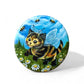 Button "Kitty Bee"