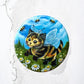 Button "Kitty Bee"