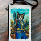 Linen Wallet "Lucy Cat" (image on both sides)