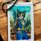 Linen Wallet "Lucy Cat" (image on both sides)