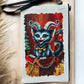 Linen Wallet "Kitty Krampus" (image on both sides)