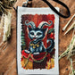 Linen Wallet "Kitty Krampus" (image on both sides)