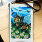 Linen Wallet "Kitty Bee" (image on both sides)