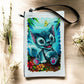 Linen Wallet "Kitty Stitch" (image on both sides)