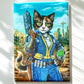 MAGNET 2"x 3" Rectangle "Lucy Cat"