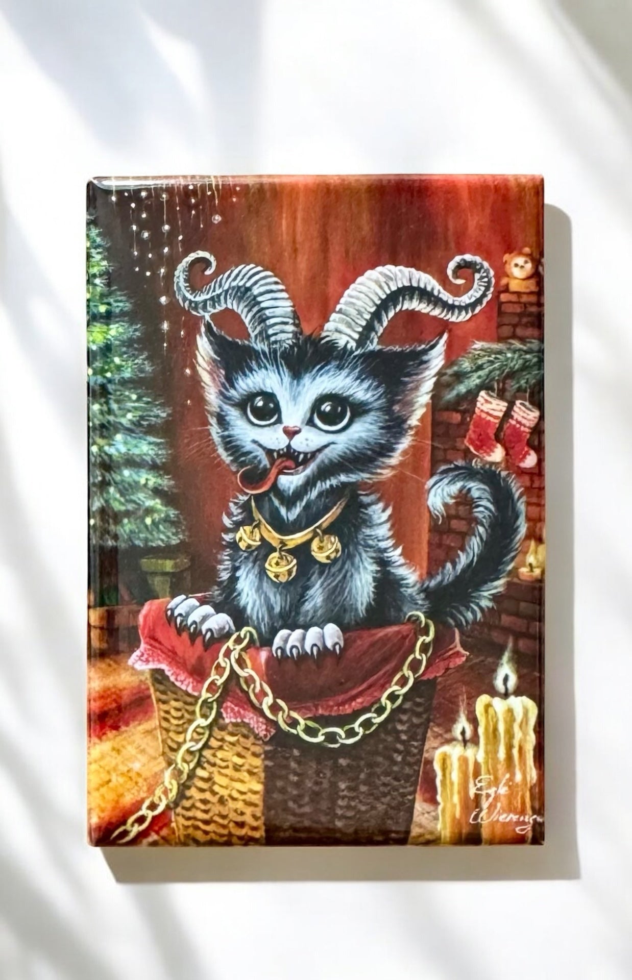 MAGNET 2"x 3" Rectangle "Kitty Krampus"