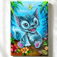 MAGNET 2"x 3" Rectangle "Kitty Stitch"
