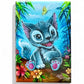MAGNET 2"x 3" Rectangle "Kitty Stitch"
