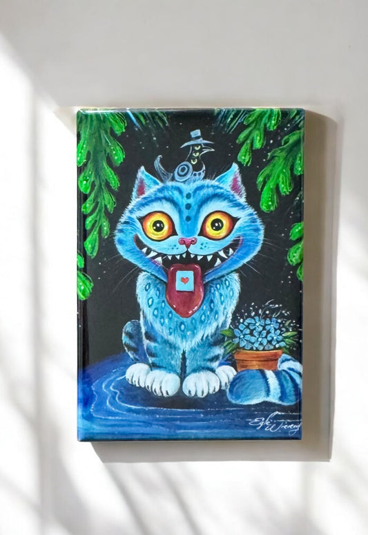 MAGNET 2"x 3" Rectangle "Derpy Cat"