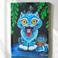 MAGNET 2"x 3" Rectangle "Derpy Cat"