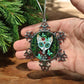 ORNAMENT 3"x 3" Silver Snowflake "Sugar Kitty" (Image on both sides)