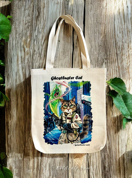 Tote Bag "Ghostbuster Cat"