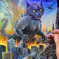 Original Painting "Catzilla"
