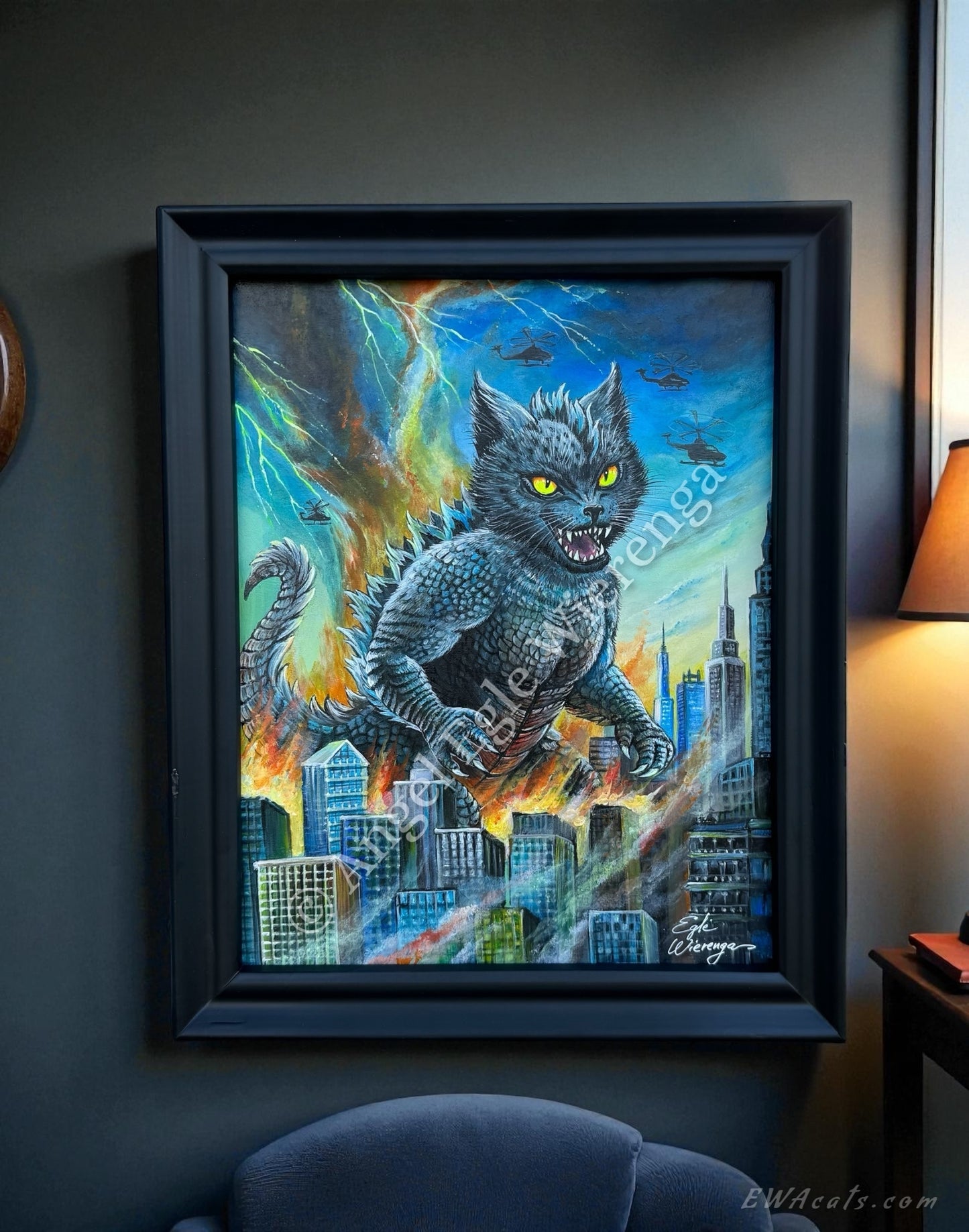 Original Painting "Catzilla"
