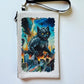 Linen Wallet "Catzilla" (image on both sides)