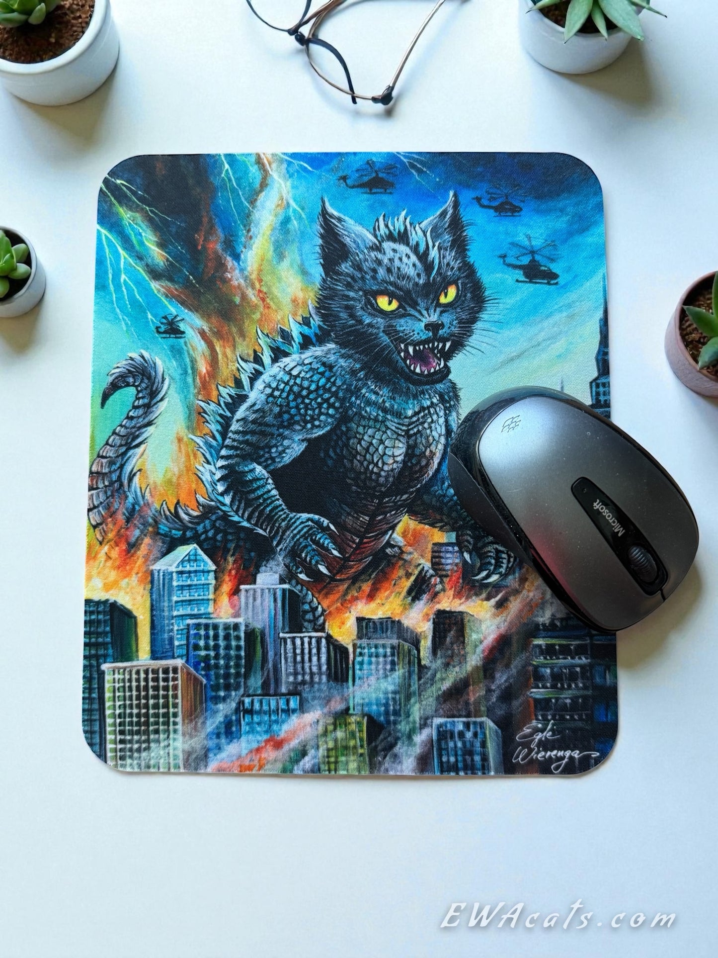 Mouse Pad "Catzilla"