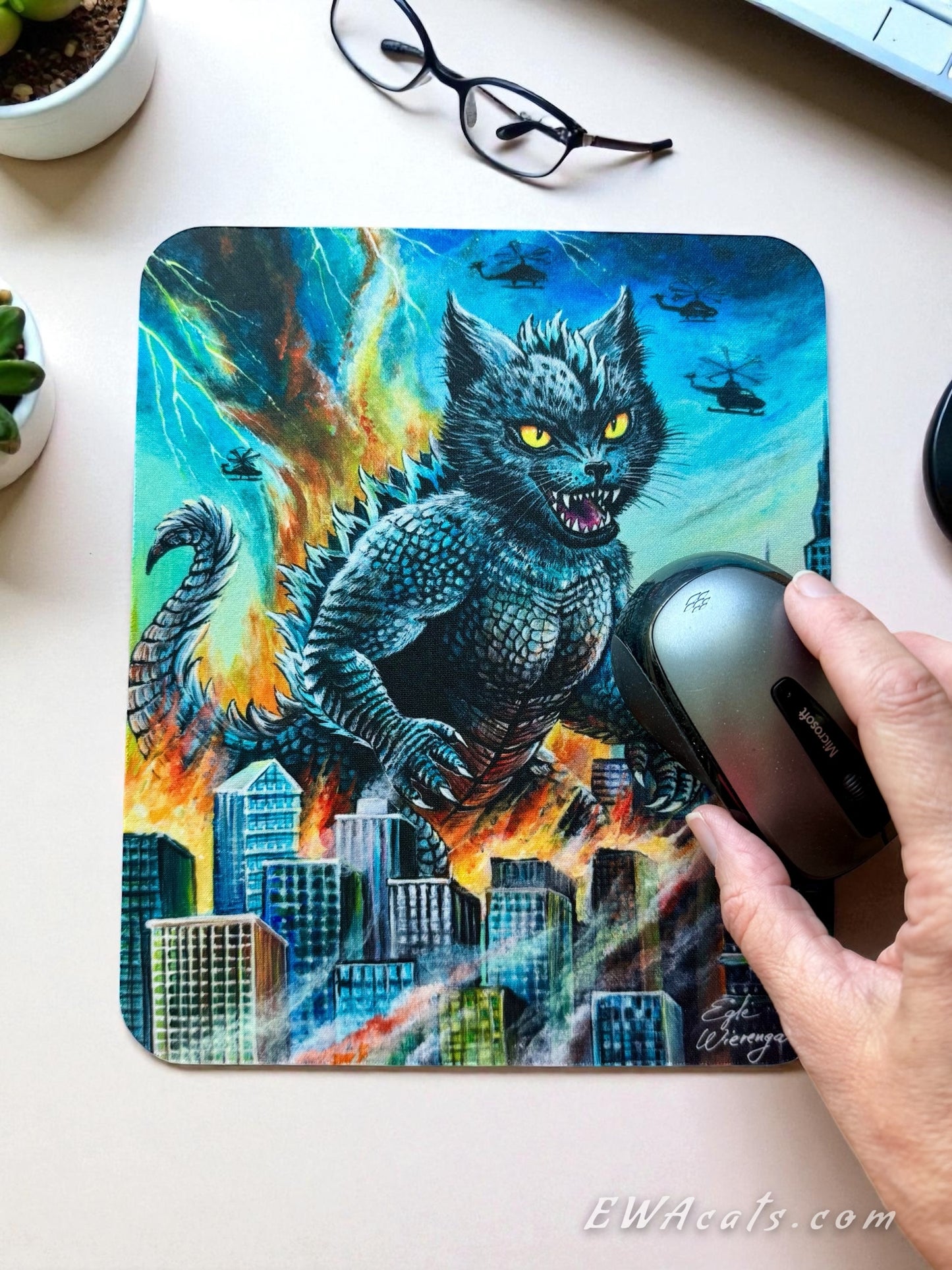 Mouse Pad "Catzilla"