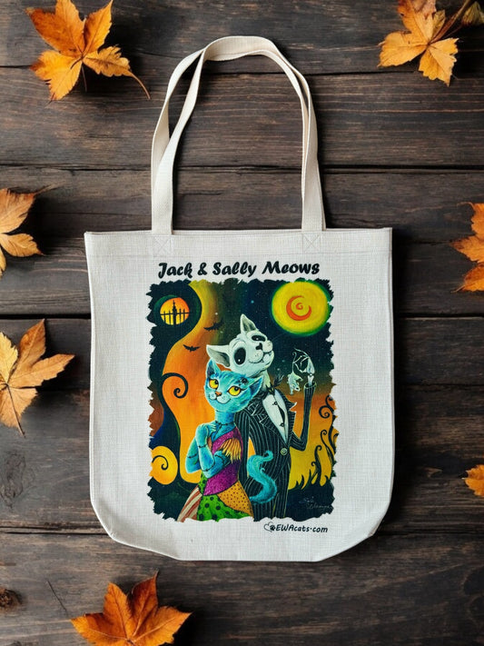 Tote Bag "Jack and Sally Meows"