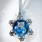 ORNAMENT 3"x 3" Silver Snowflake "It's a Cat's world" (Image on both sides)