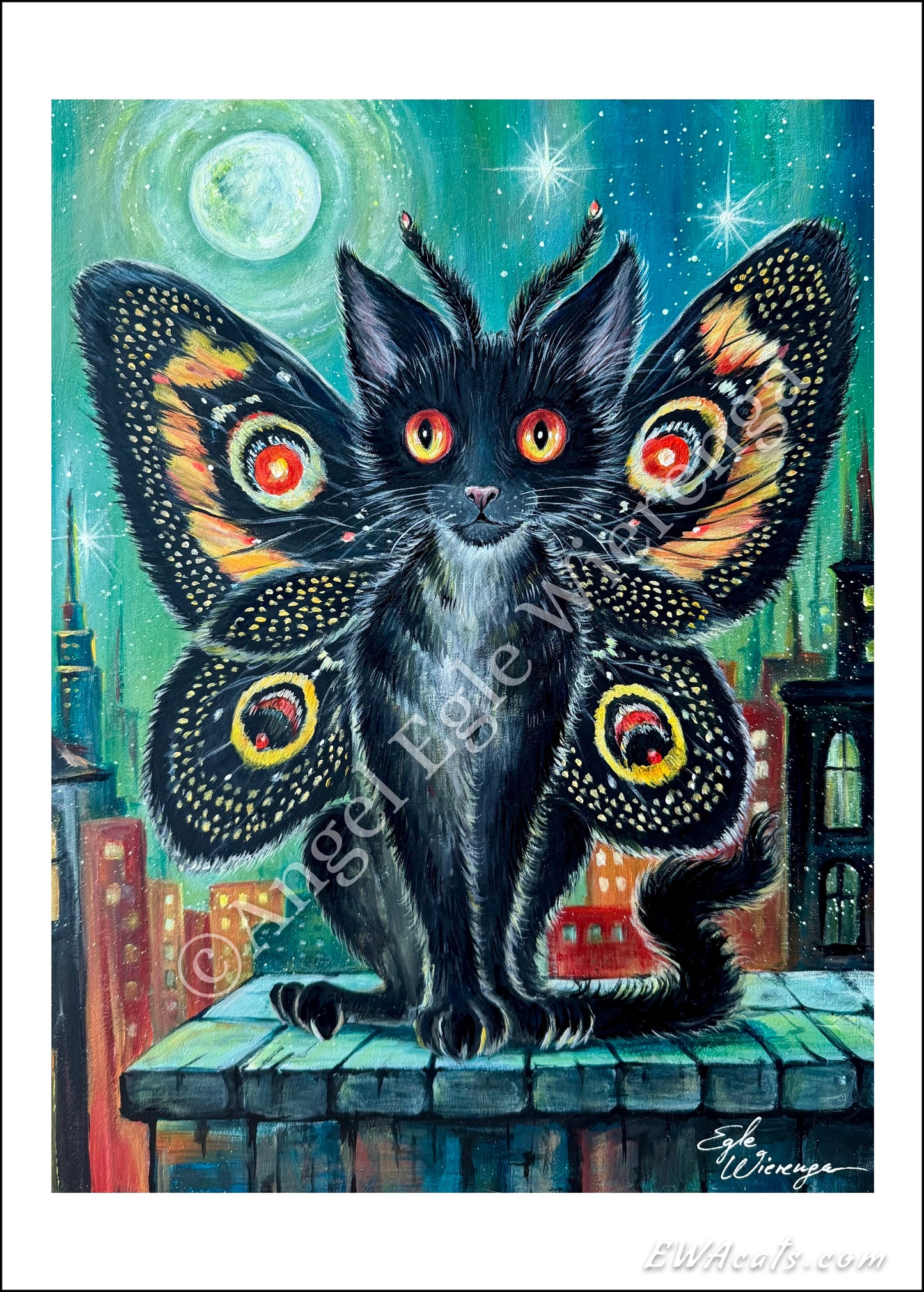 Art Print "Mothmeow"