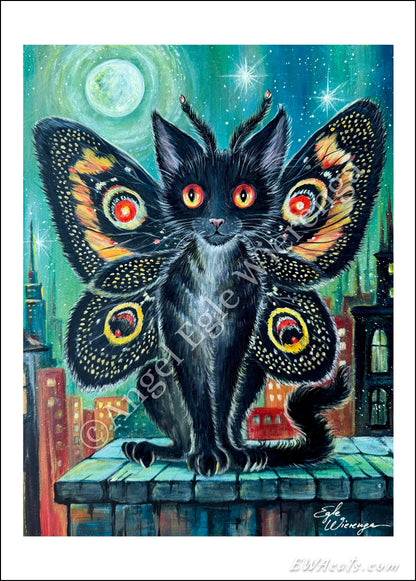 Art Print "Mothmeow"