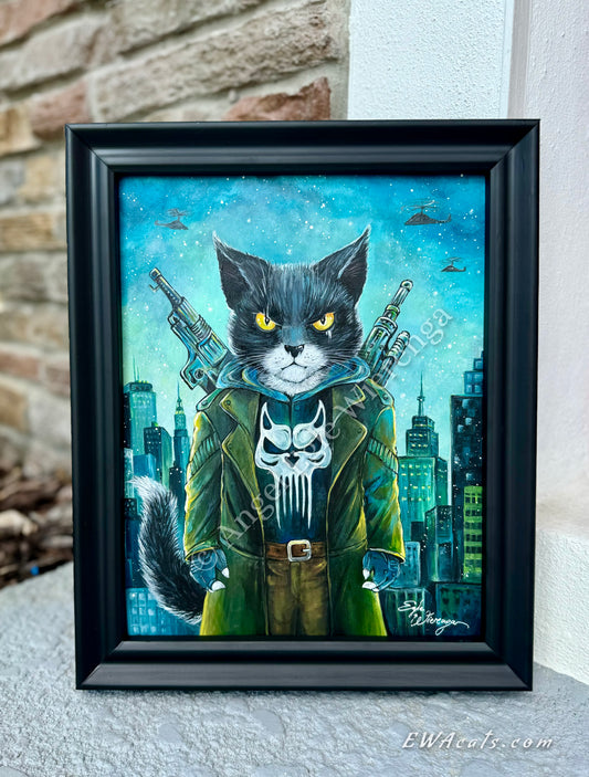 Original Painting "Purrnisher"