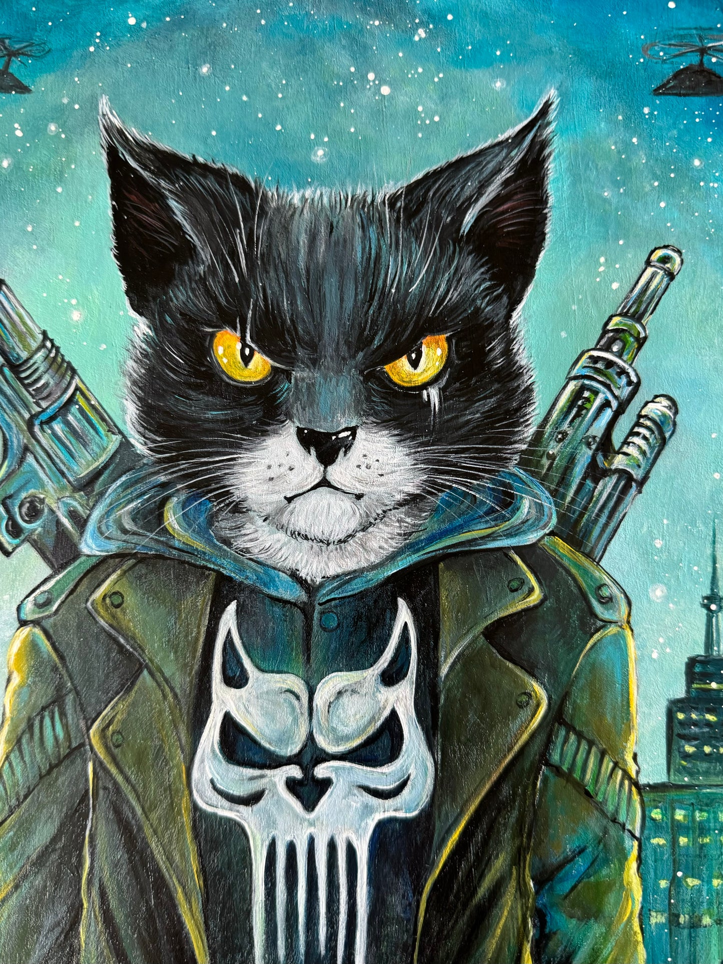 Original Painting "Purrnisher"