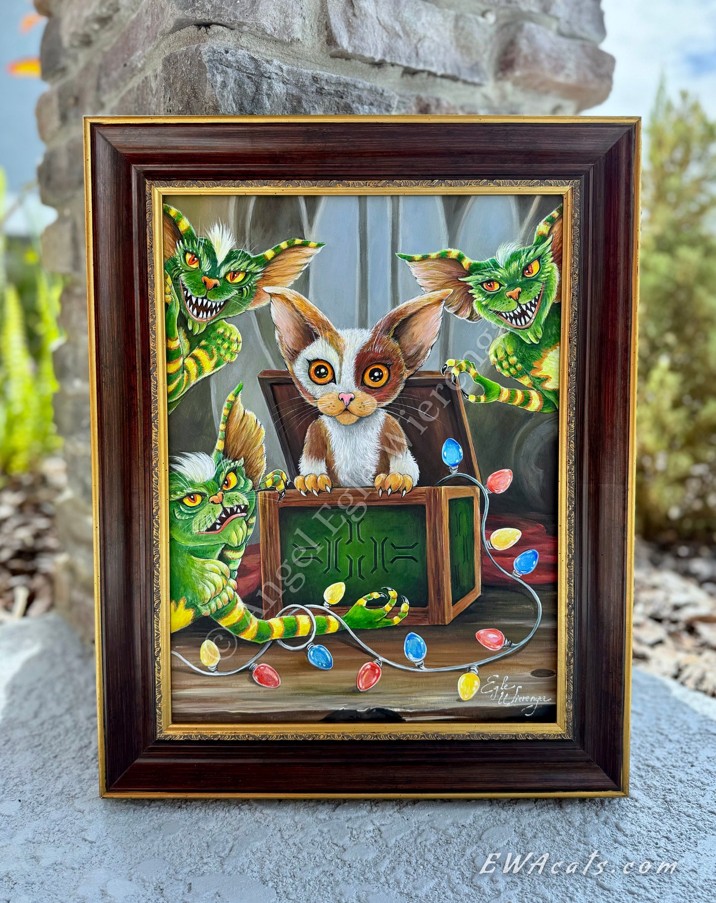 Original Painting "Purring Furry Gremlins"