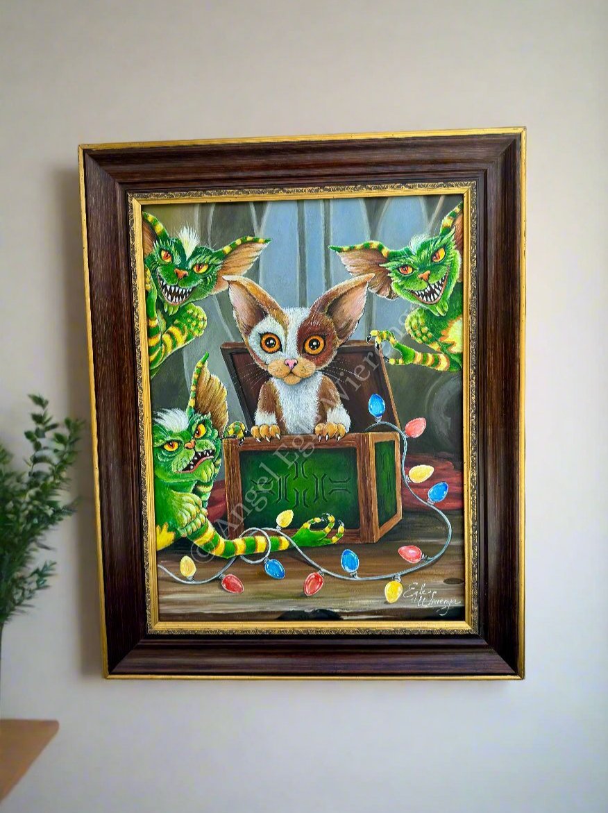 Original Painting "Purring Furry Gremlins"